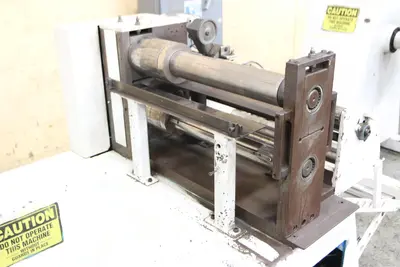 18" X 3-1/2" WALLNER MODEL 4680 PRECISION PACKAGE SLITTING LINE: STOCK #10278