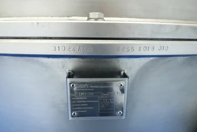 Westfalia MSE 500-01-177 warm milk/whey skimmer, 316SS.