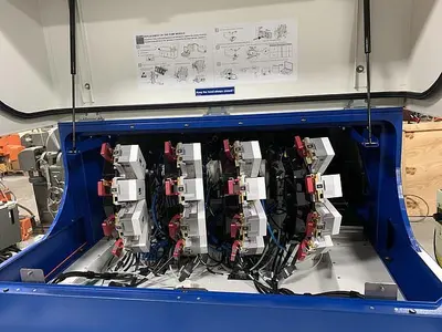 Used LINCOLN ELECTRIC IRB 2400 ROBOTIC LASER WELDING CELL WITH DUAL ABB IRBP 2000L DUAL TRUNNIONS Robotic Welding Cells | Harbor Machinery Inc. #1283322