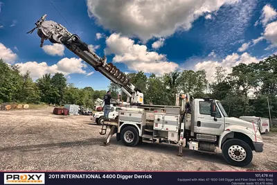 Used 2011 INTERNATIONAL 4400 DIGGER DERRICK Bucket (boom) trucks Pennsylvania US | Proxy Equipment #1378341
