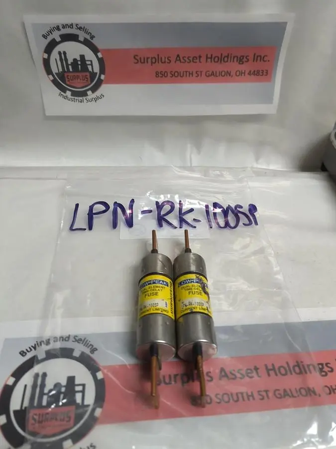 Used COOPER BUSSMANN LPN-RK-100SP Miscellaneous Equipment (Electrical & Power) | Surplus Asset Holdings #1198845