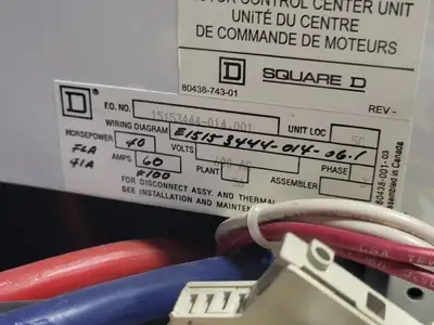 USED SQUARE D MODEL 6
