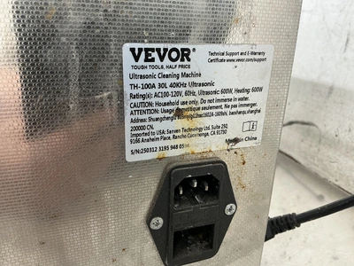 Used VEVOR TH-100A Ultrasonic Cleaning Systems Michigan US | Miedema Asset Management Group #1325633