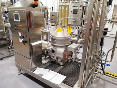 (3) SPX Seital SE 161 EIX-Q3P2 hermetic juice clarifier skids, 304SS.