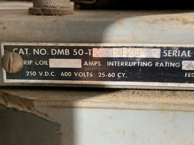 Federal Pacific DMB-50T-EI2S Air Circuit Breaker
