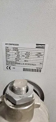 USED 2013 ATLAS COPCO MODEL VARIABLE-SPEED DRIVE ROTARY SCREW AIR COMPRESSOR 2013 ATLAS COPCO MODEL VARIABLE-SPEED DRIVE ROTARY SCREW AIR COMPRESSOR
