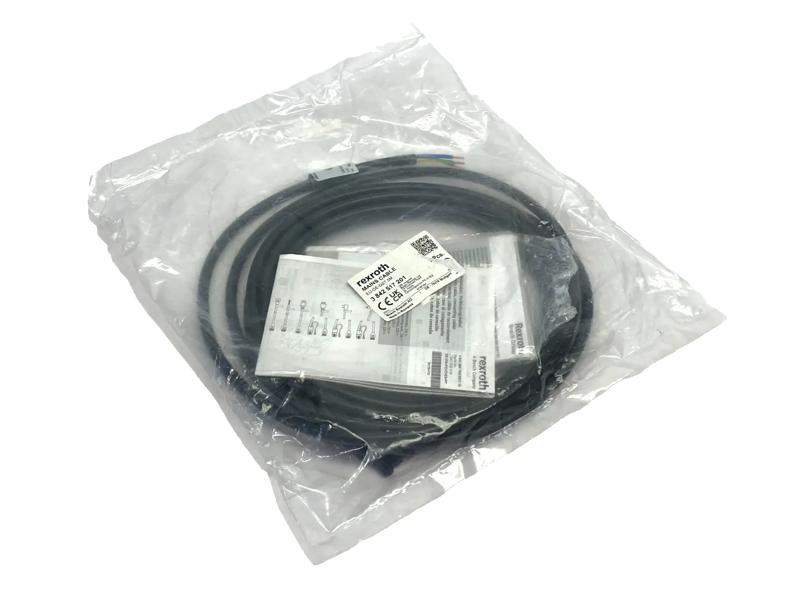New | in-Stock Rexroth Single Ended Mains Cable EU-OE-GST 5M Cable & Wire Michigan US | Maverick Industrial Sales #1462973