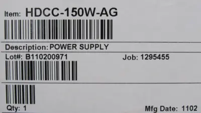 NEW POWER ONE HDCC-150W-AG POWER SUPPLY HDCC150WAG