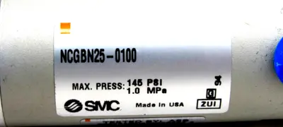 NEW LOT OF 2 SMC NCGBN25-0100 CYLINDER NCGBN250100