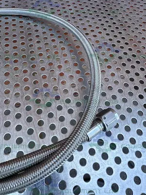 Unbranded 42" Stainless Steel Braided Hose w/ 1/2" NPT Fittings