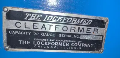 LOCKFORMER 8900 Cleatformer Roll Formers | THREE RIVERS MACHINERY (6)