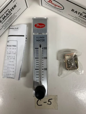 2-Dwyer RMA-34-SSV Wasser Durchflussmesser 0-300cc/Min