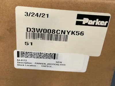 New | in-Stock PARKER D3W008CNYK56 Pumps Ohio US | HGR 24 #1305119