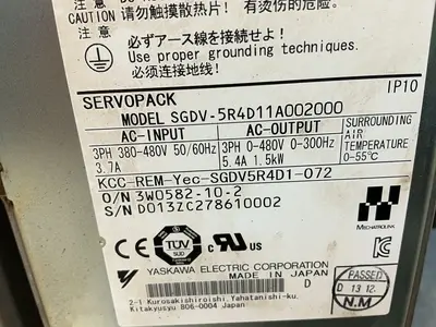 Used YASKAWA SGDV5R4D11A002000 Servo Drives Ohio US | HGR 24 #1335368