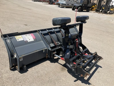 SnowEx Power Plow 8100 Snowplow, 8’ wide to 10’ wide, metal cutting edge, hydraulic angle, no wiring...