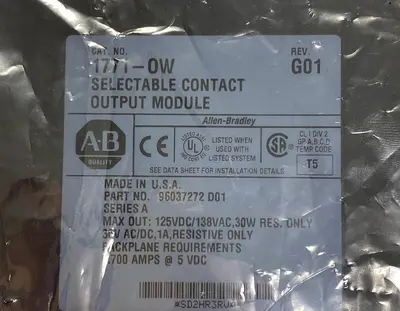 Used ALLEN-BRADLEY 1771-OW Industrial Controls Ohio US | Surplus Asset Holdings #1241266