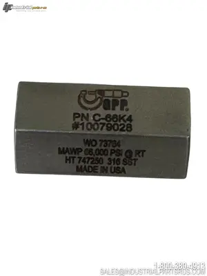 Used GPP 10079028 1/4" STRAIGHT HIGH-PRESSURE COUPLING Parts Kentucky US | Industrial Parts R Us Inc. #1361872