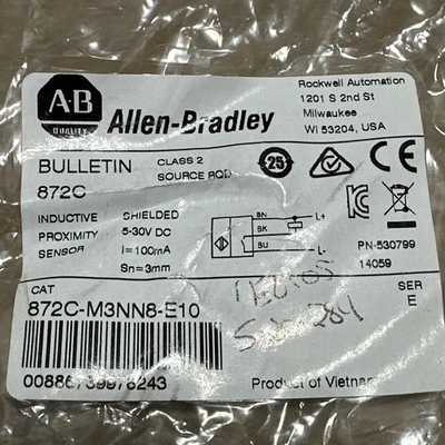 NEW Allen-Bradley 872C-M3NN8-E10
