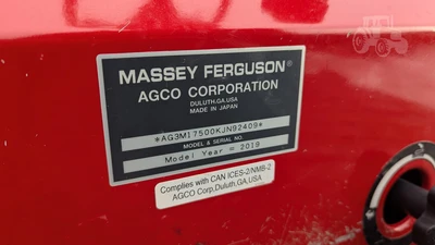 USED 2019 MASSEY FERGUSON 1750M
