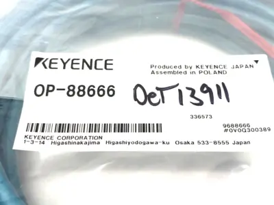 NEW KEYENCE DOUBLE ENDED ETHERNET CABLE M12 8-PIN X-CODED 10M