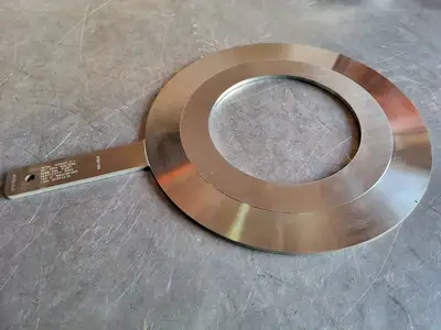 10" Paddle Orifice Plate Upstream 7.25"
