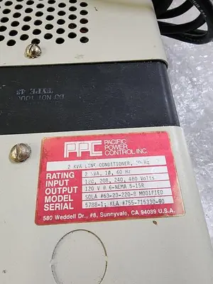 PACIFIC POWER CONTROL 2 KVA LINE CONDITIONER