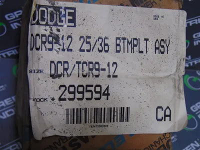Dodge DCR/TCR9-12 Maxum Bottom Plate Assembly 299594 New NIB