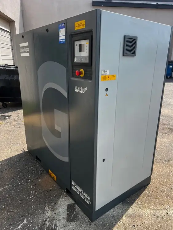 Used 2015 ATLAS COPCO GA30+ Rotary Screw & Sliding Vane Air Compressors British Columbia CA | Lenmark #834875