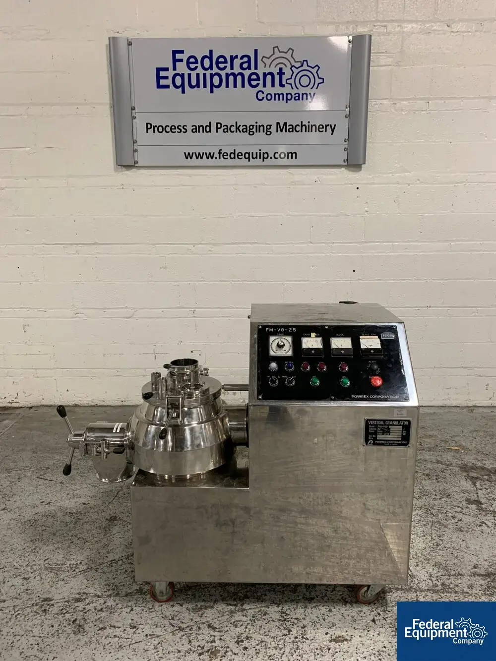 USED Powrex 25 Liter Powrex High Shear Mixer, S/S, Model FM-VG-25