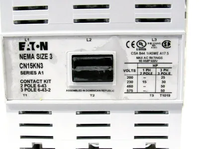 NEW EATON CN15KN3D FREEDOM SERIES CONTACTOR SIZE 3 SER.A1