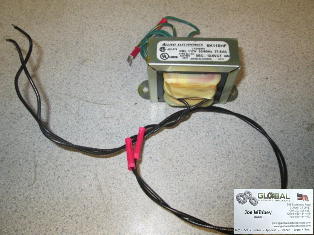 Allied Electronics 6K110HF Transformer, Filament, 117V, 50/60Hz, 12.6CVCt @3.0a