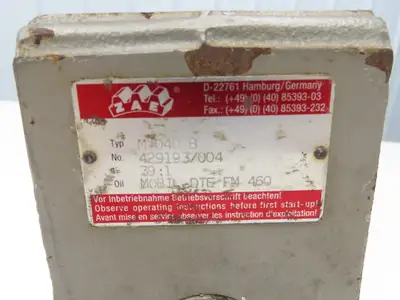 Schubert 4DF71B-4 Gearmotor 39:1 Ratio 40rpm 1/2Hp 230/460V Hollow Shaft