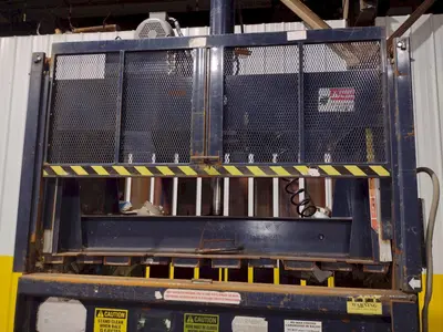 72" X 30" JV MFG CRAM A LOT MODEL #DBR-72-H VERTICAL HYDRAULIC CARDBOARD BALER: STOCK #18053
