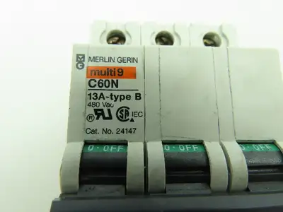 Square D MG24147 Merlin Gerin Multi 9 Breaker 13A Type B 480 VAC
