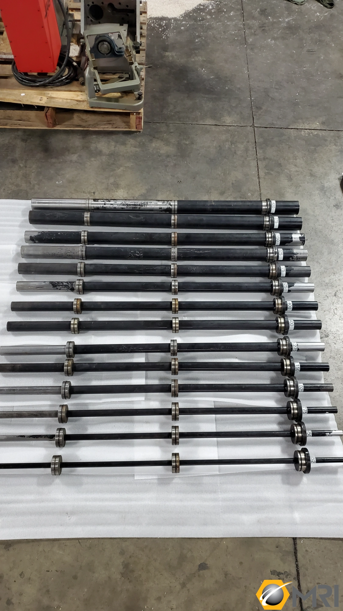 JF Berns Spindle Liners for machines with 3" spindle bore, approx 14 liners