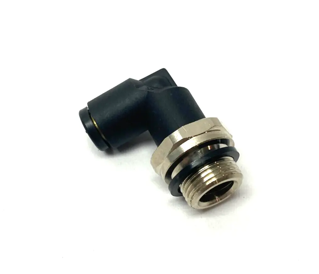 USED PARKER PNEUMATIC SWIVEL ELBOW PUSH-IN FITTING 3/8" BSPP 8MM OD