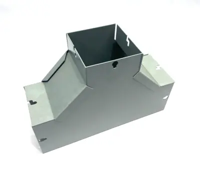 USED COOPER B-LINE LAY-IN WIREWAY TEE SECTION HINGE SCREW COVER GRAY STEEL