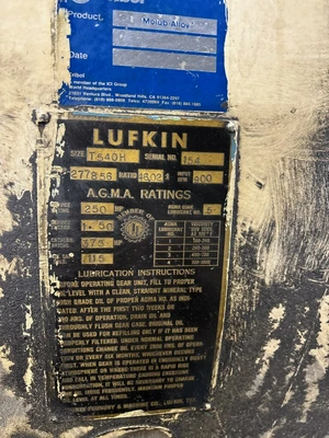 Lufkin T540H Gearbox Reducer