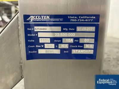 USED Accutek Accutek Filling Line, Model AVF 10