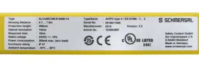 NEW SCHMERSAL SLC440COM-R-0490-14 LIGHT CURTAIN SLC440COMR049014