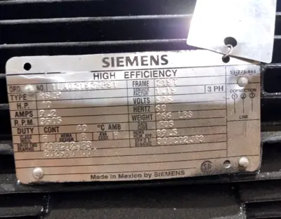 Used SunSource, Siemens AA3G/NHPMCB187SM, 1LA02152FP51 Hydraulic Pumps Michigan US | Maverick Industrial Sales #1398796