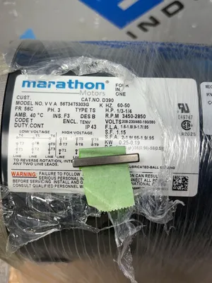 MARATHON MOTORS D390 56T34T5303G Motors | ESS Industrial Equipment Sales (4)
