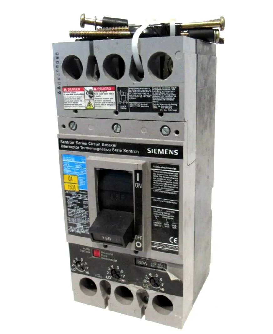 USED SIEMENS FXD63B150 CIRCUIT BREAKER