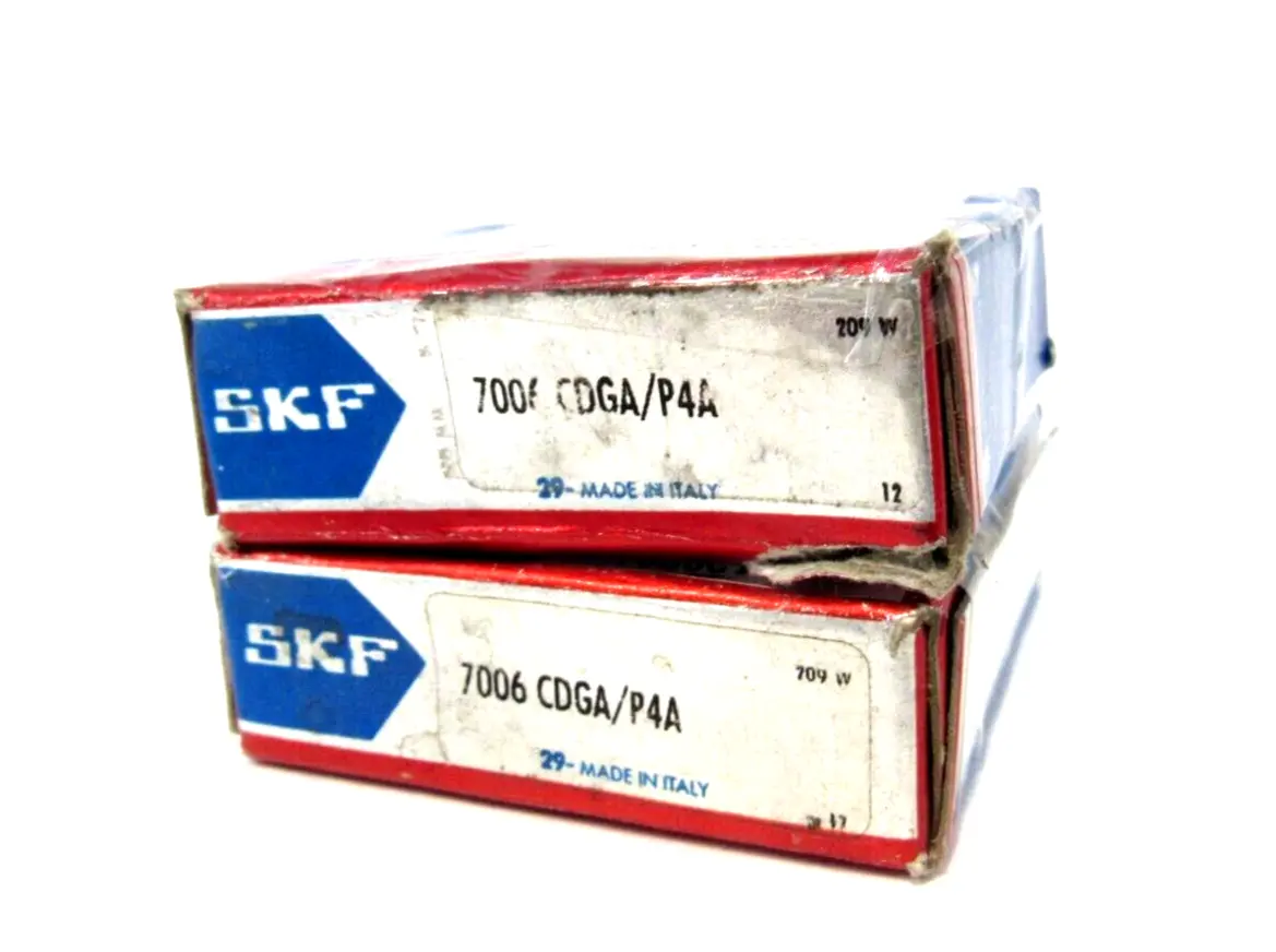 SET OF 2 NEW SKF 7006 CDGA/P4A BALL BEARINGS 7006CDGAP4A