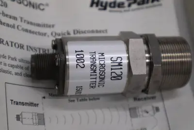 SCHNEIDER ELECTRIC SM120 THRU BEAM TRANSMITTER 15 VDC 60 MA MICROSONIC #H756A