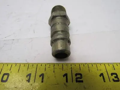 Hanson #52 Steel Male Ball Lock Pneumatic Quick Connect Fitting 3/8 NPT Male