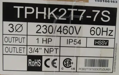 NEW WALRUS TPHK2T7-7S COOLANT PUMP TPHK2T77S