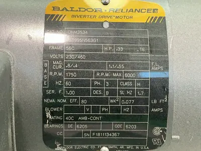 Used BALDOR IDNM3534 Motors (misc) Ohio US | HGR 24 #1521245