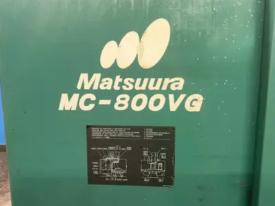 Used 1999 MATSUURA MC800VG Vertical Machining Centers Ohio US | HGR 24 #1278935