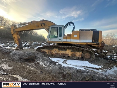Used 2001 LIEBHERR R964HDW Litronics Crawler Excavators Ohio US | Proxy Equipment #1424204